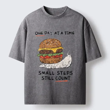 Tokyo‑Tiger Hamburger Snails Meme Washed T-Shirt