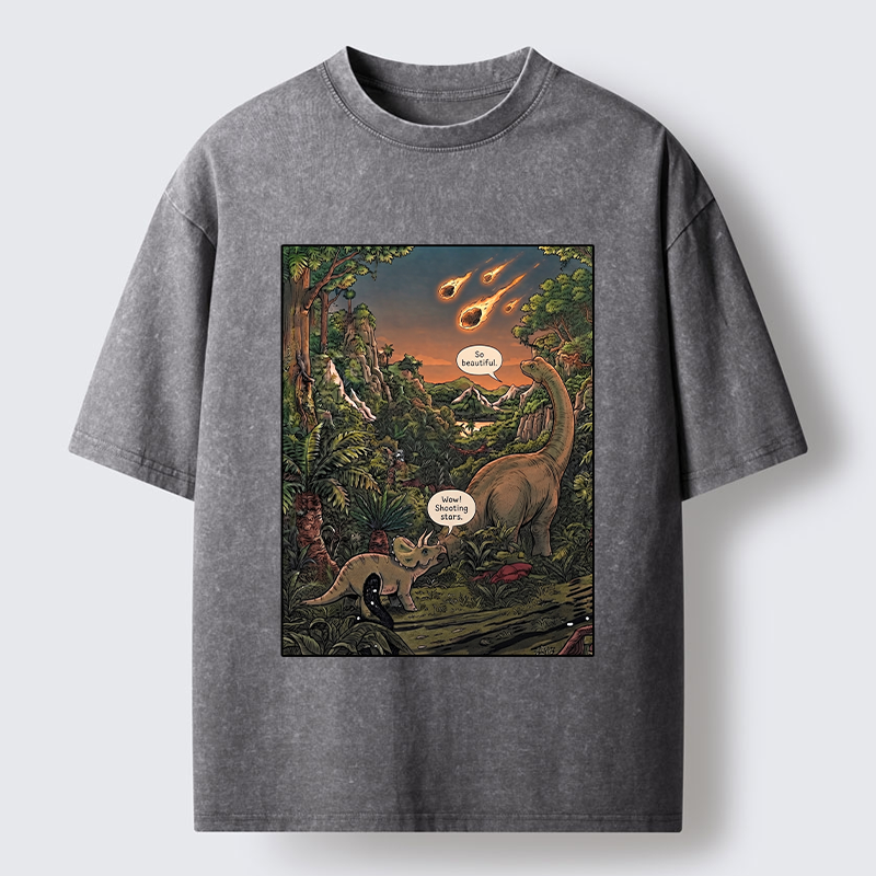 Tokyo‑Tiger Meteor Disaster Funny Washed T-Shirt