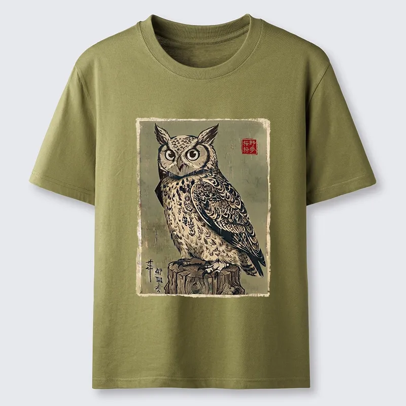 Tokyo-Tiger Wise Forest Owl Classic T-Shirt Sale