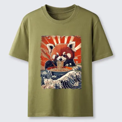 Tokyo-Tiger Red Panda Noodle Fun Classic T-Shirt