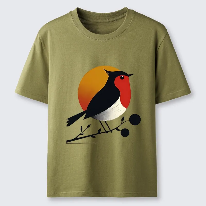 Tokyo-Tiger Robin Sunset Rest Classic T-Shirt