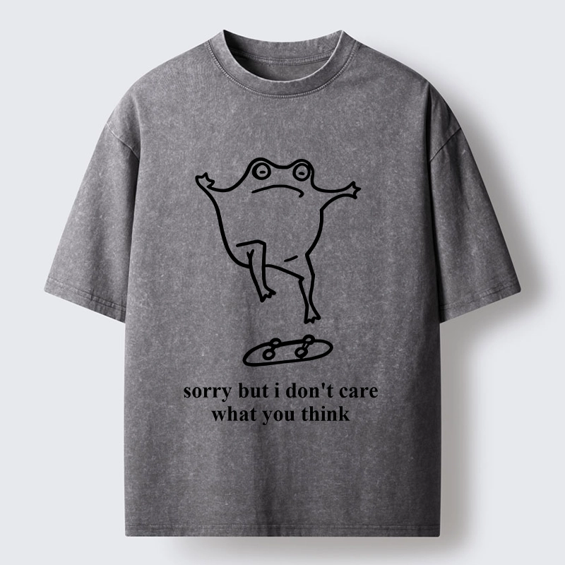 Tokyo-Tiger Skate Frog No Worries Art Washed T-Shirt