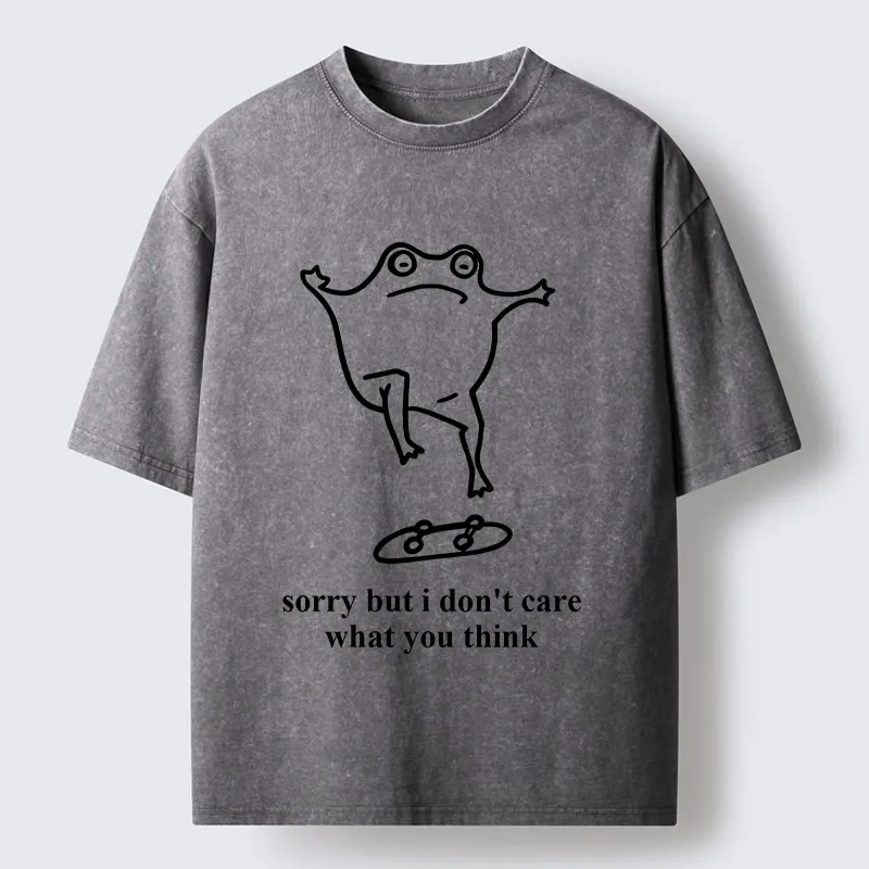 Tokyo-Tiger Skate Frog No Worries Art Washed T-Shirt