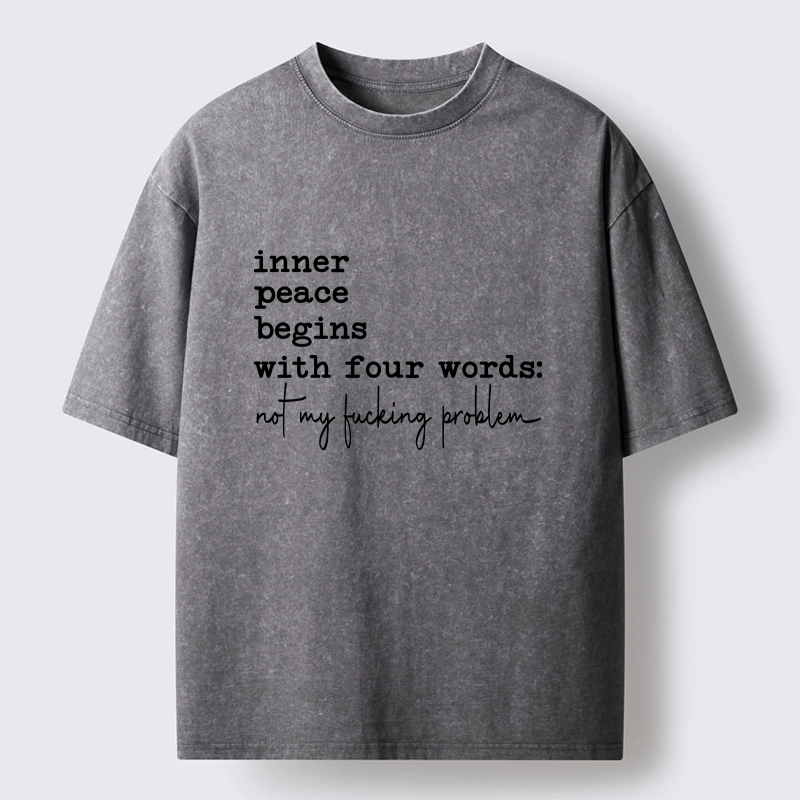 Tokyo‑Tiger Sarcastic Life Vibe Washed T‑Shirt