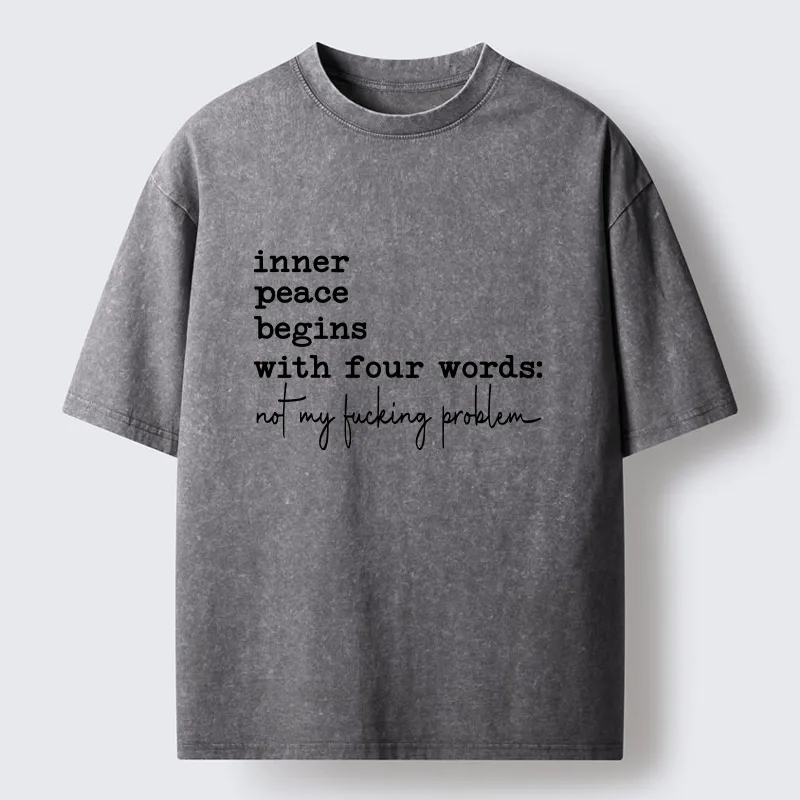 Tokyo‑Tiger Sarcastic Life Vibe Washed T‑Shirt