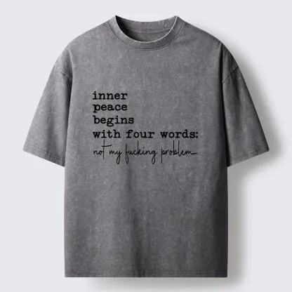 Tokyo‑Tiger Sarcastic Life Vibe Washed T‑Shirt