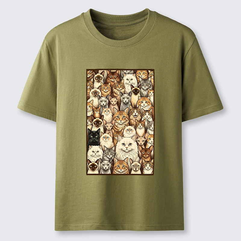 Tokyo-Tiger Many Cat Crew Classic T-Shirt