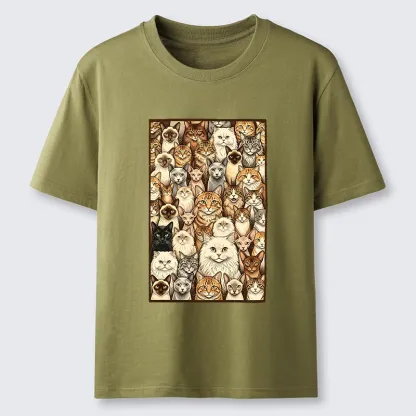 Tokyo-Tiger Many Cat Crew Classic T-Shirt