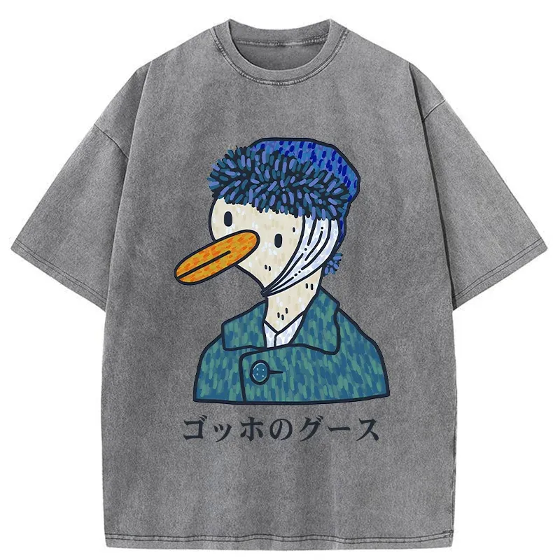 Tokyo-Tiger Van Gogh's Goose Washed T-Shirt