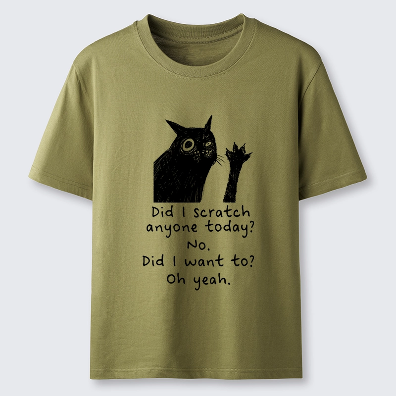 Tokyo-Tiger Black Cat Scratches People Classic T-Shirt