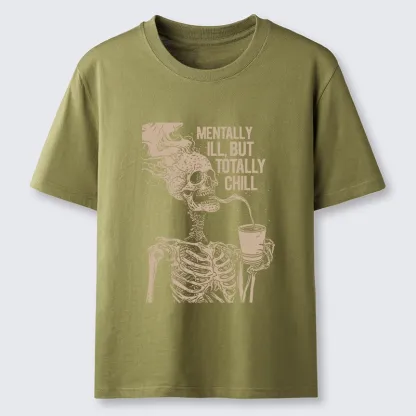 Tokyo-Tiger Funny Skeleton Chill Classic T-Shirt