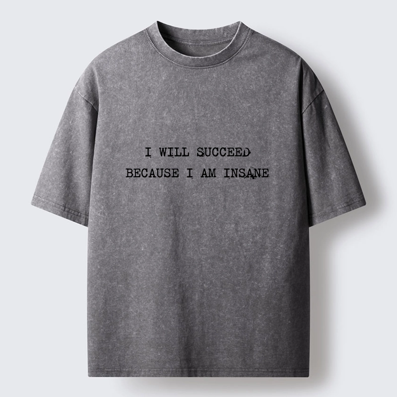 Tokyo-Tiger Crazy Success Mindset Washed T-Shirt