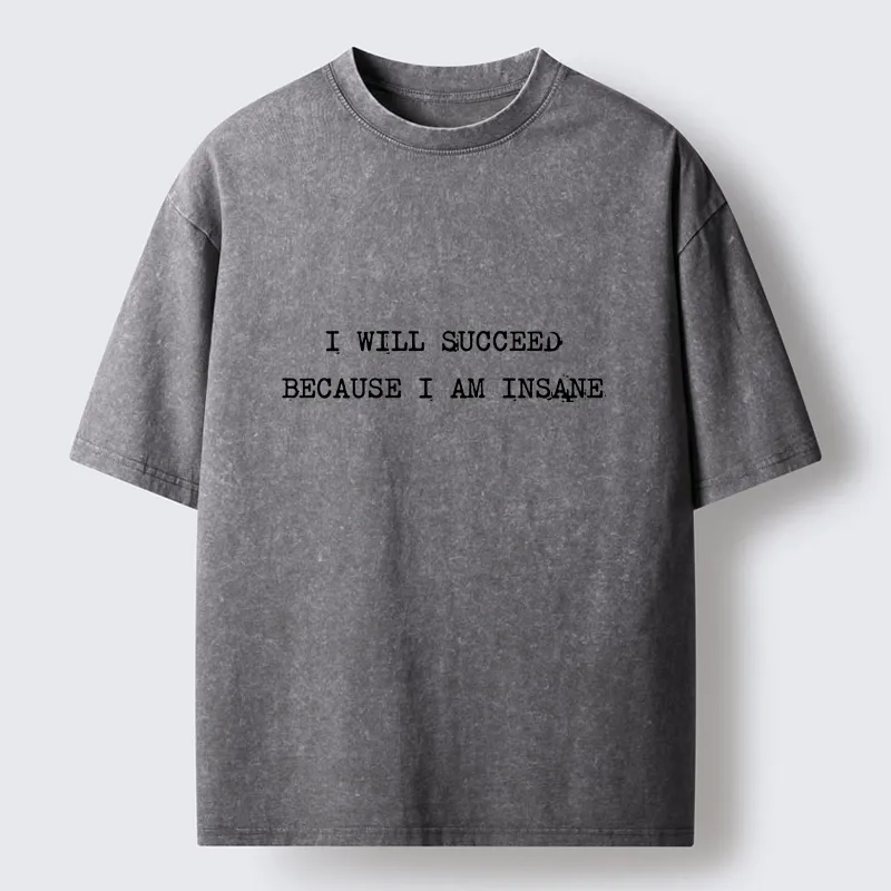 Tokyo-Tiger Crazy Success Mindset Washed T-Shirt