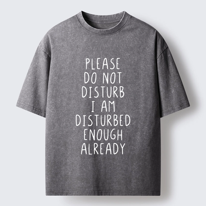 Tokyo-Tiger Leave Me Alone Vibe Washed T-Shirt