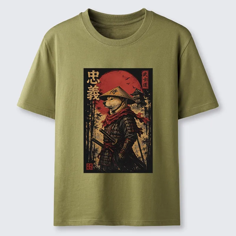 Tokyo-Tiger Loyal Samurai Dog With A Sword Classic T-Shirt