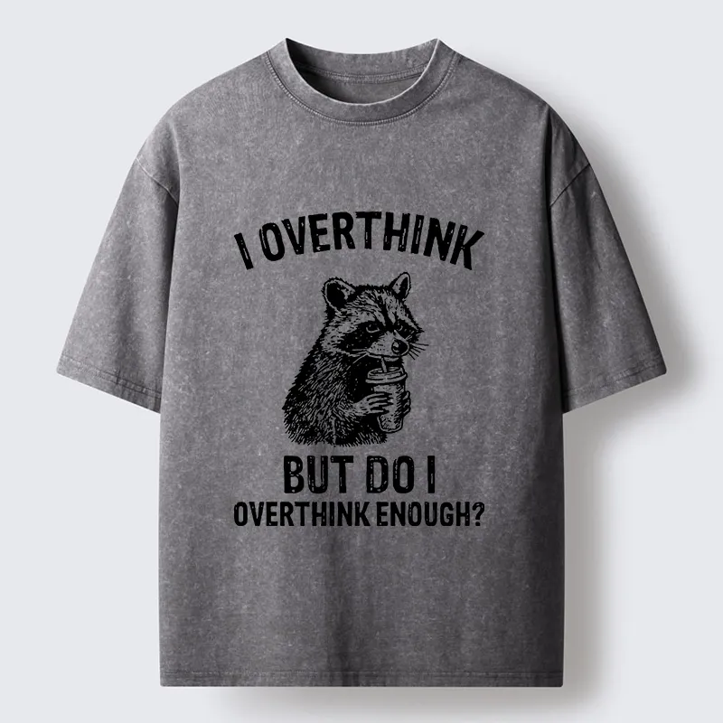 Tokyo-Tiger Constant Overthinking Washed T-Shirt