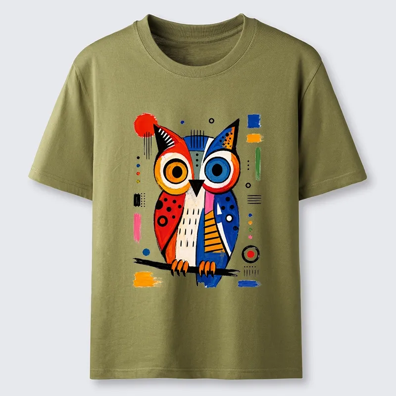 Tokyo-Tiger Abstract Owl Art Classic T-Shirt