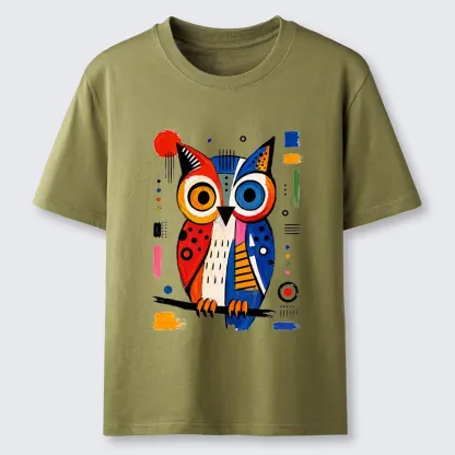 Tokyo-Tiger Abstract Owl Art Classic T-Shirt