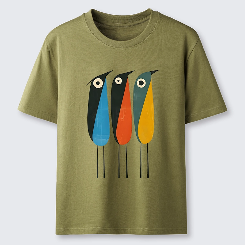 Tokyo-Tiger Bold Shape Birds Classic T-Shirt