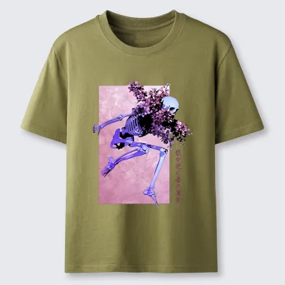 Tokyo-Tiger Dark Floral Bones Classic T-Shirt