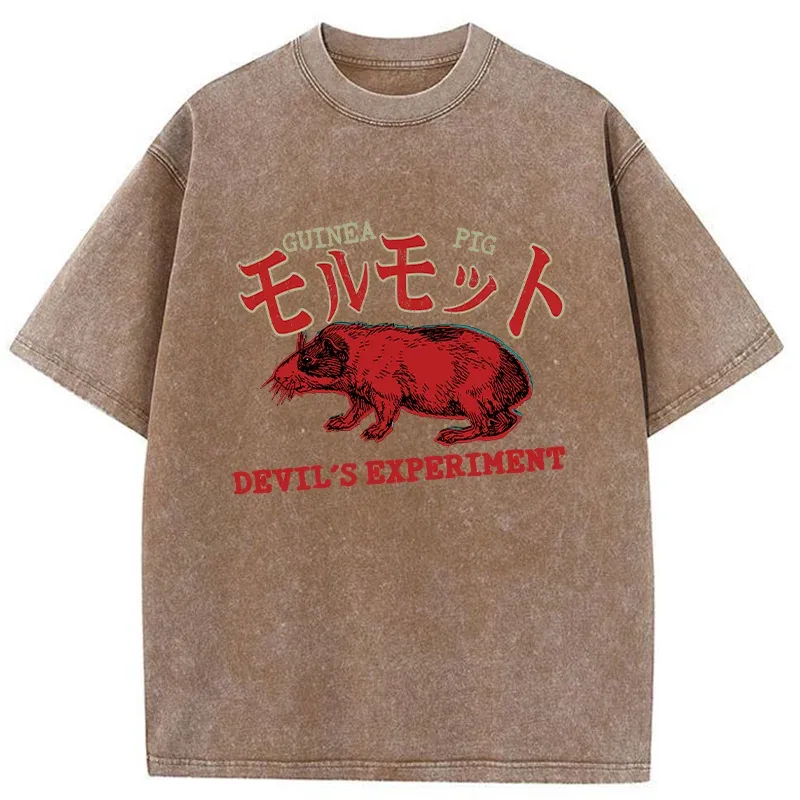 Tokyo-Tiger Terrible Guinea Pig Washed T-Shirt