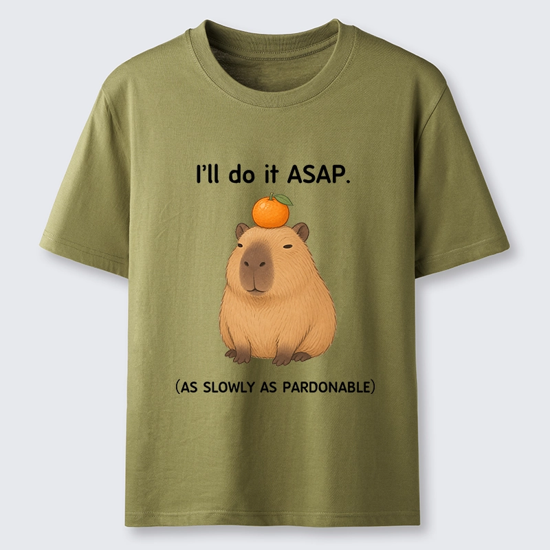 Tokyo-Tiger Slow Task Capybara Meme Classic T-Shirt