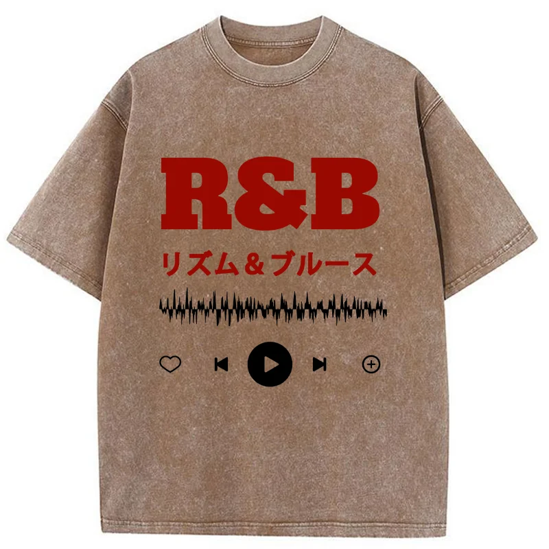 Tokyo-Tiger Rhythm And Blues Washed T-Shirt