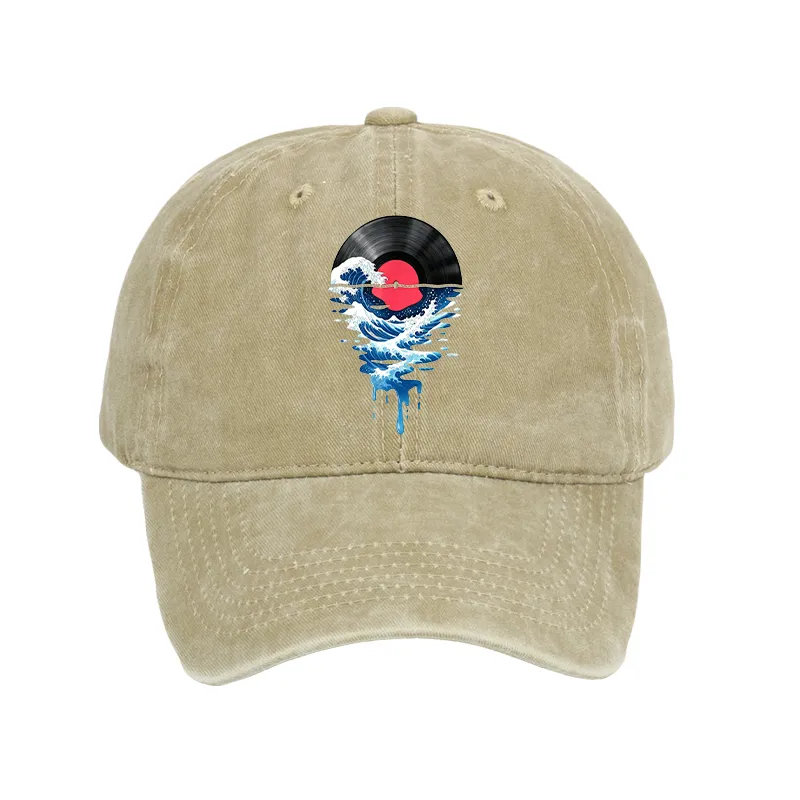 Tokyo-Tiger Vinyl Records And Waves Washed Cap