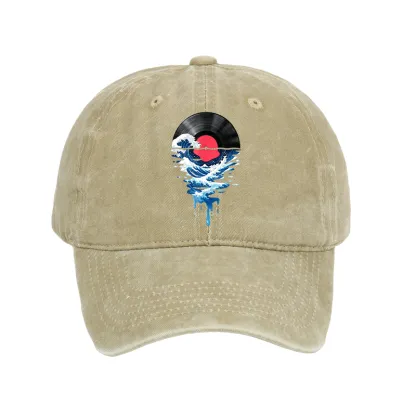 Tokyo-Tiger Vinyl Records And Waves Washed Cap