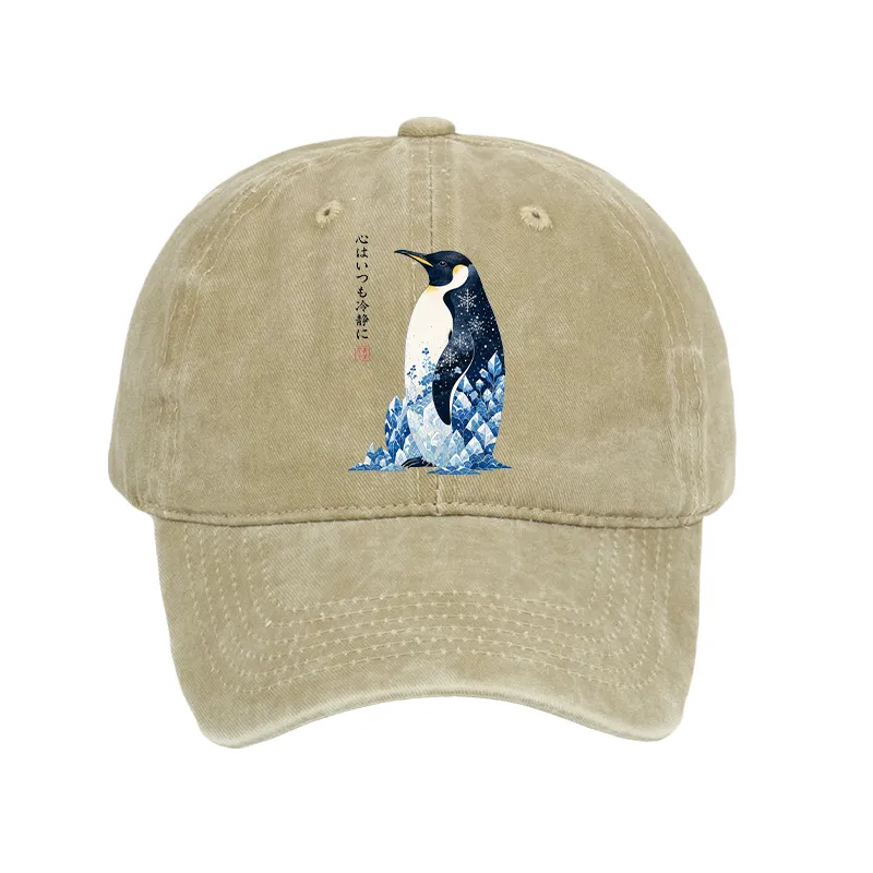 Tokyo-Tiger Keep Calm Penguin Washed Cap Sale