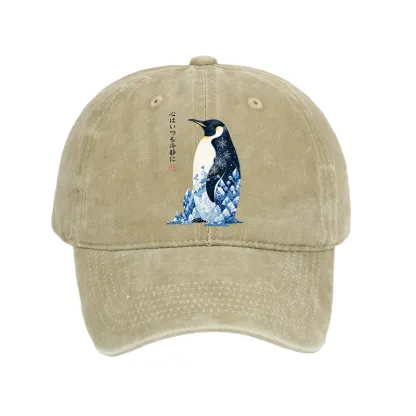 Tokyo-Tiger Keep Calm Penguin Washed Cap