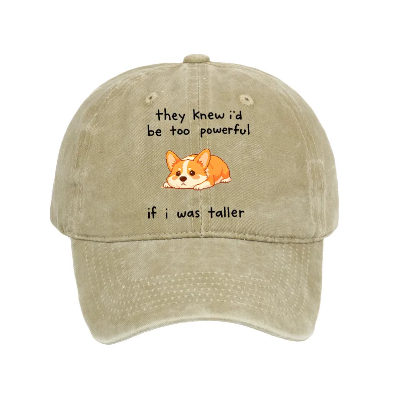 Tokyo-Tiger Funny Short Dog Joke Washed Cap
