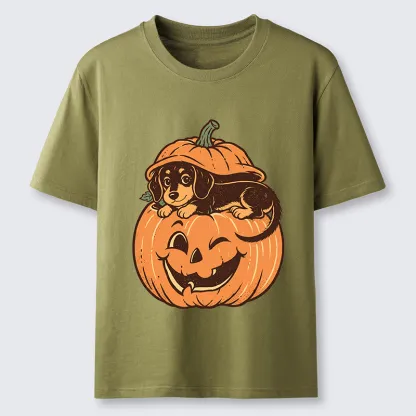 Tokyo-Tiger Retro Pumpkin Dog Classic T-Shirt