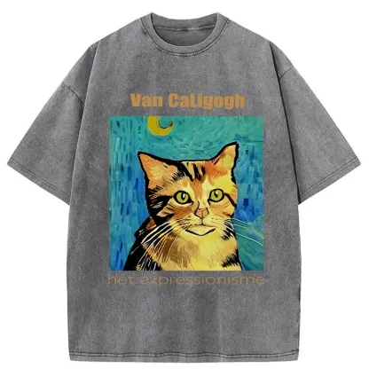 Tokyo-Tiger Van Caligogh Washed T-Shirt