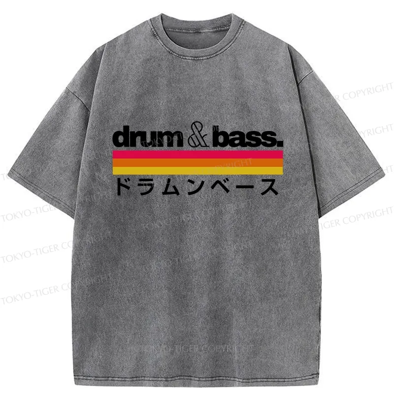 Tokyo-Tiger Japan Drum And Bass Washed T-Shirt