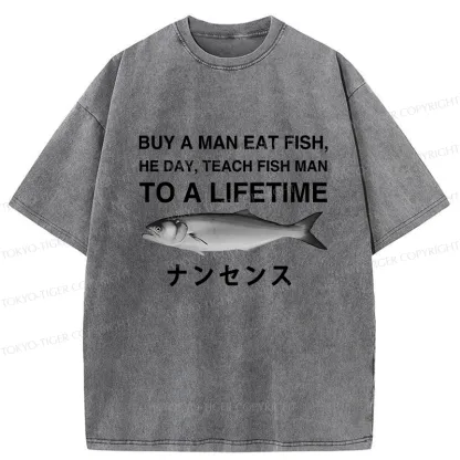 Tokyo-Tiger Funny To A Lifetime Washed T-Shirt