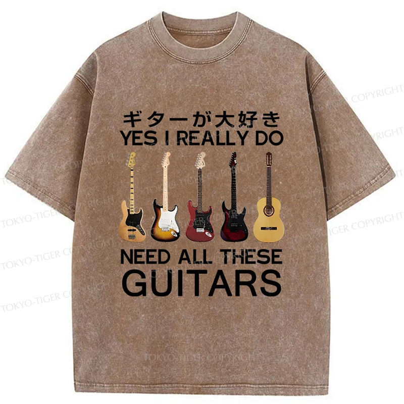 Tokyo-Tiger I Need All Guitar Washed T-Shirt
