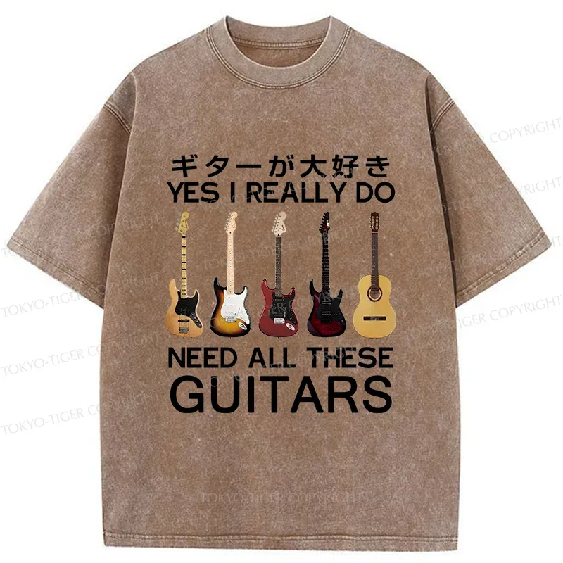 Tokyo-Tiger I Need All Guitar Washed T-Shirt