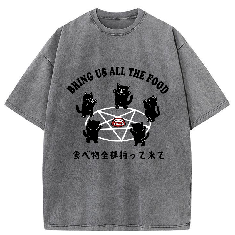 Tokyo-Tiger Bring All The Food Washed T-Shirt