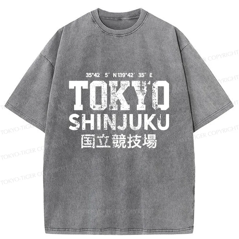 Tokyo-Tiger Tokyo Shinjuku Washed T-Shirt