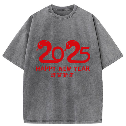 Tokyo-Tiger 2025 Year Of The Snake Washed T-Shirt
