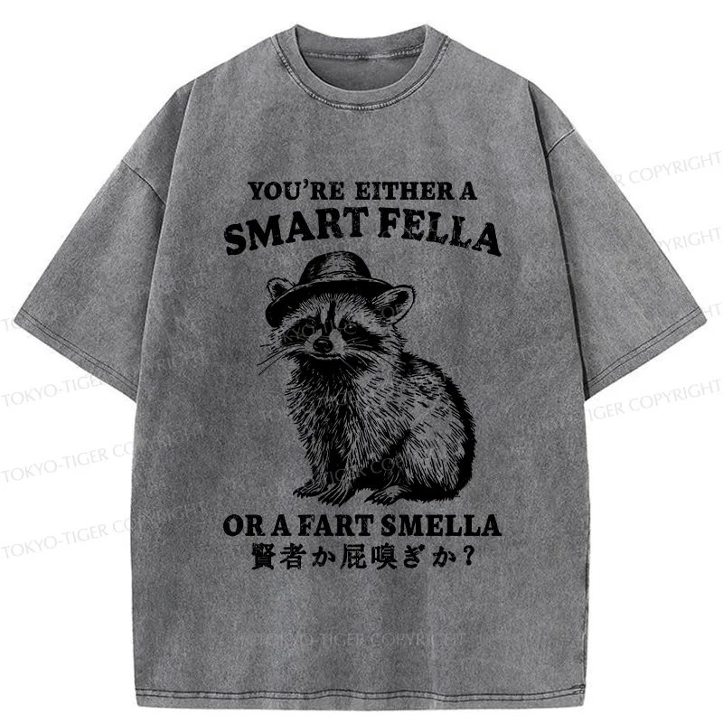 Tokyo-Tiger Sage Or Fart-sniffer Washed T-Shirt