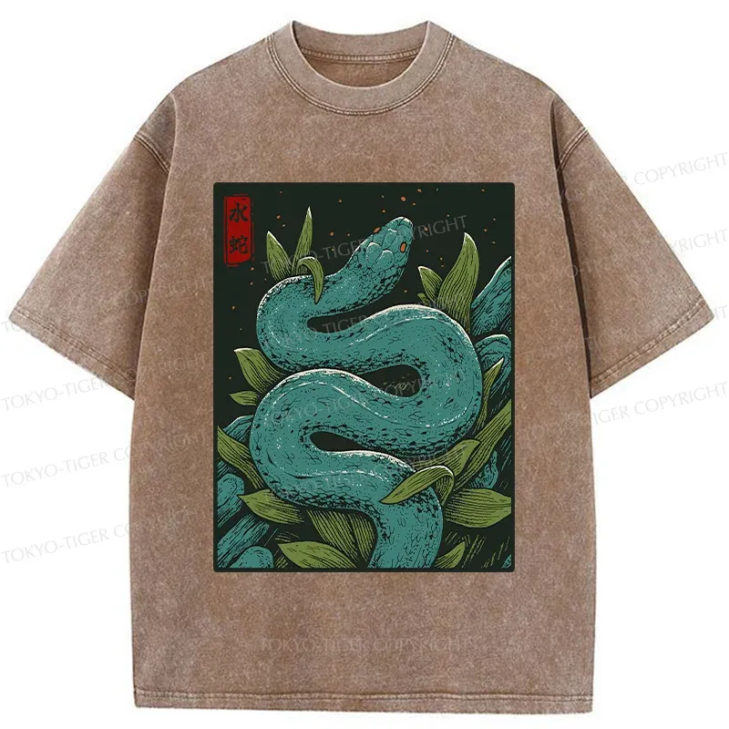 Tokyo-Tiger Vintage Python Washed T-Shirt