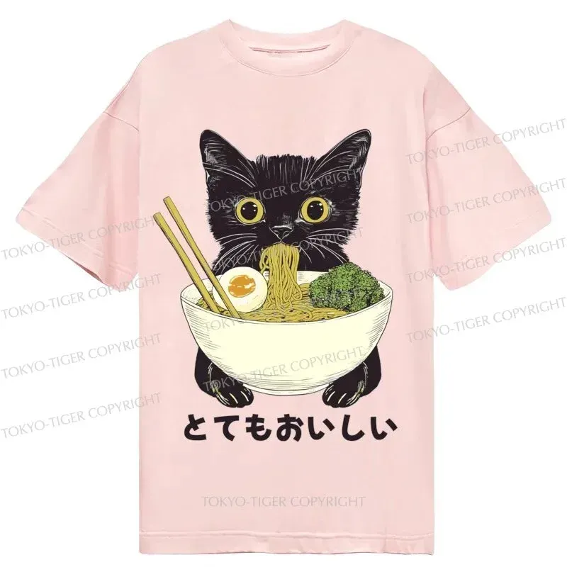 Tokyo-Tiger Ramen Lover Cute Cat Classic T-Shirt
