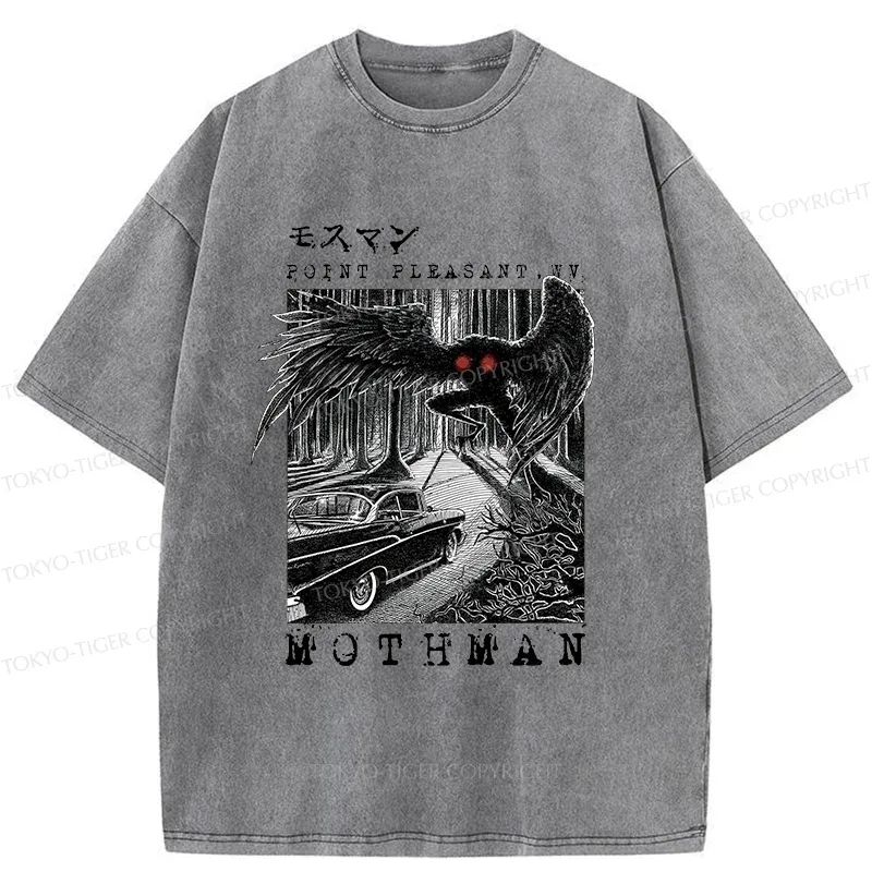 Tokyo-Tiger Terrifying Mothman Washed T-Shirt