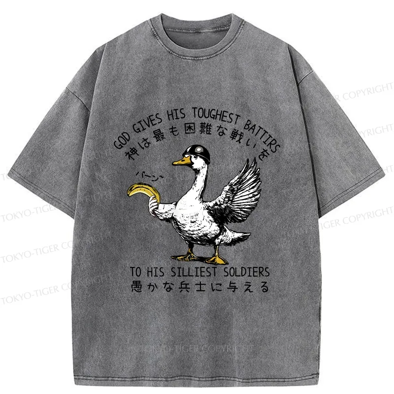 Tokyo-Tiger The Silliest Soldier Washed T-Shirt