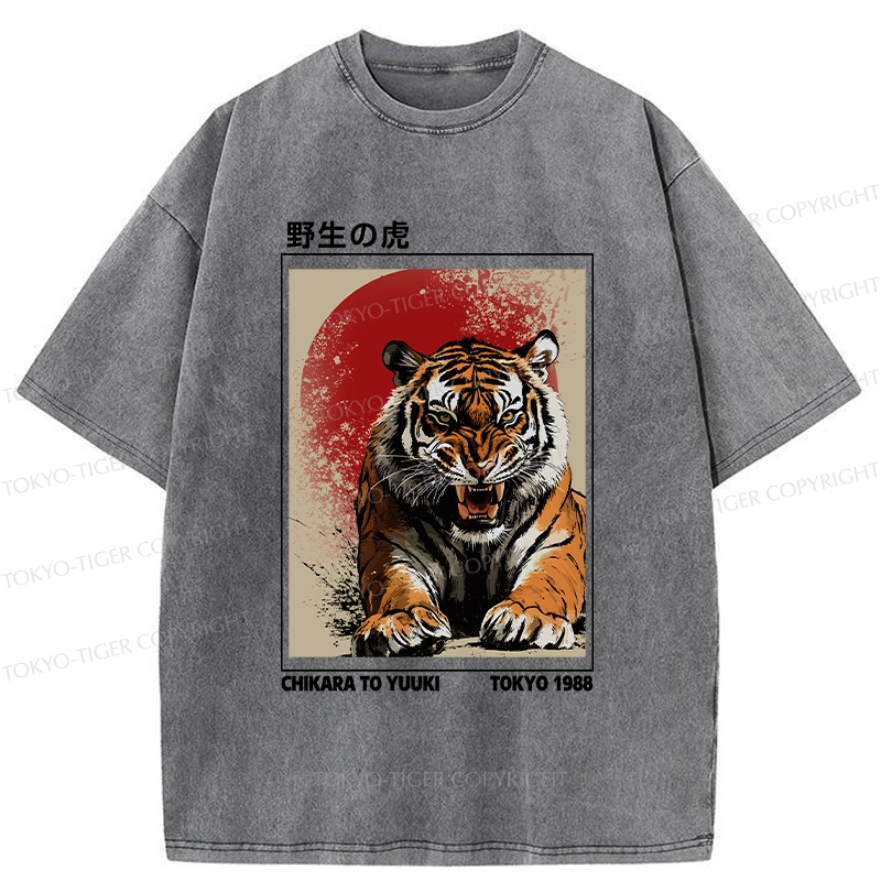 Tokyo-Tiger Wild Tiger Washed T-Shirt