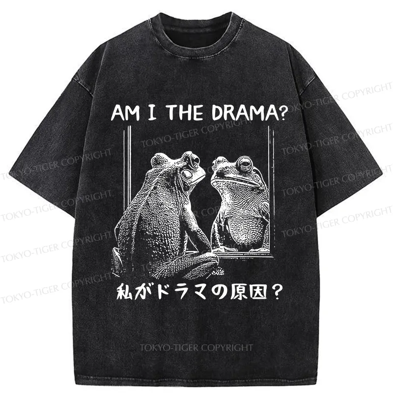 Tokyo-Tiger Am I The Drama Washed T-Shirt