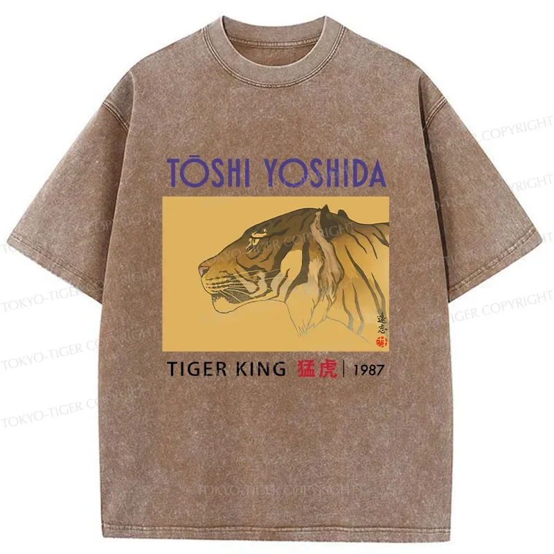 Tokyo-Tiger Vintage Japanese Tiger Washed T-Shirt