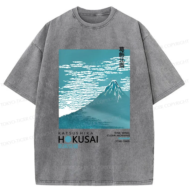 Tokyo-Tiger Heartbeat Rhythm Washed T-Shirt Sale